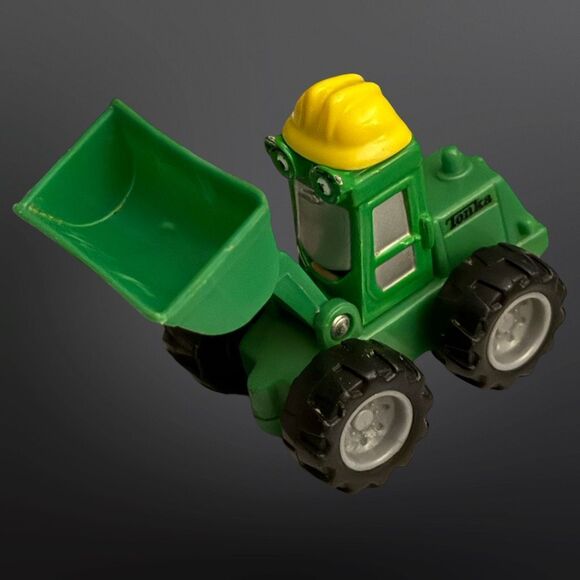 2008 Tonka Hasbro Mastio Larry Loader Green Plastic Yellow Construction Hat A7 - Picture 8 of 8